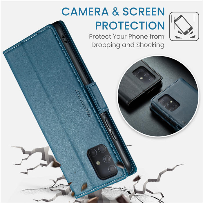 CaseMe Samsung Galaxy A71 4G Wallet RFID Blocking Magnetic Buckle Case