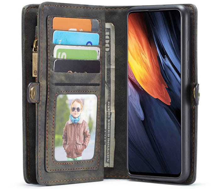 CaseMe Samsung Galaxy A71 Zipper Wallet Magnetic Detachable 2 in 1 Case
