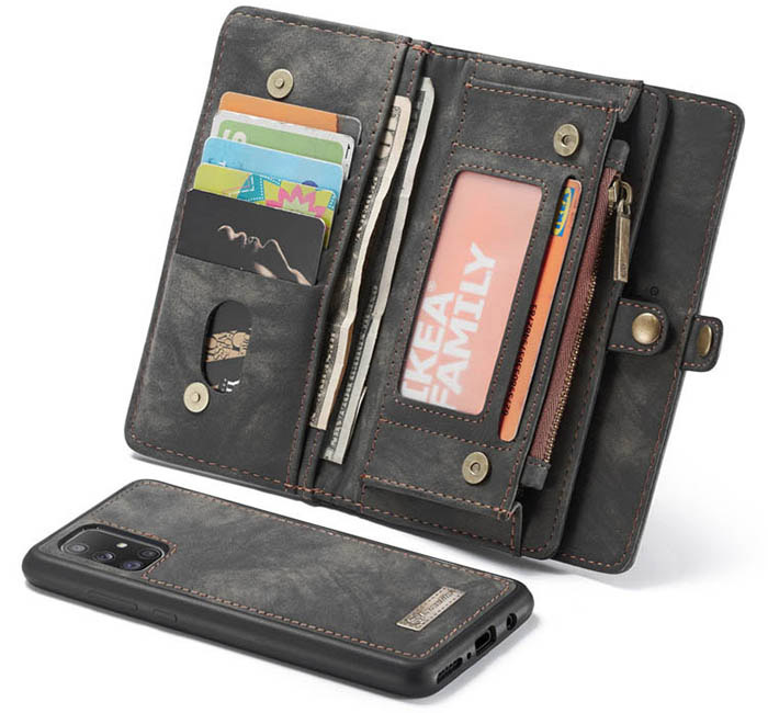 CaseMe Samsung Galaxy A71 Zipper Wallet Magnetic Detachable 2 in 1 Case