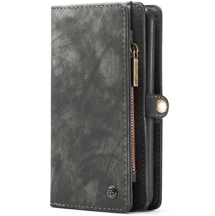 CaseMe Samsung Galaxy A72 Zipper Wallet Magnetic Detachable 2 in 1 Case