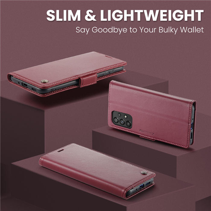 CaseMe Samsung Galaxy A73 5G Wallet RFID Blocking Magnetic Buckle Case