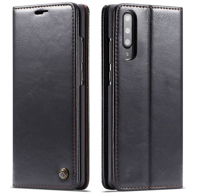 CaseMe Samsung Galaxy A70 Wallet Magnetic Flip Stand Leather Case