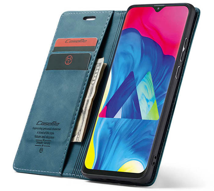 CaseMe Samsung Galaxy M10 Wallet Kickstand Magnetic Flip Leather Case