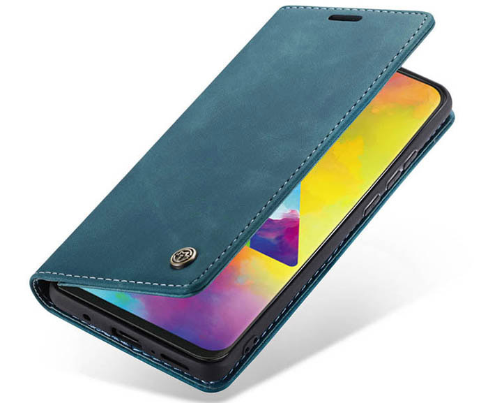 CaseMe Samsung Galaxy M20 Retro Wallet Kickstand Magnetic Flip Leather Case