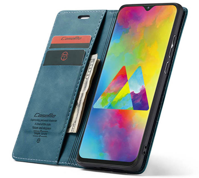 CaseMe Samsung Galaxy A10 Wallet Kickstand Magnetic Flip Leather Case