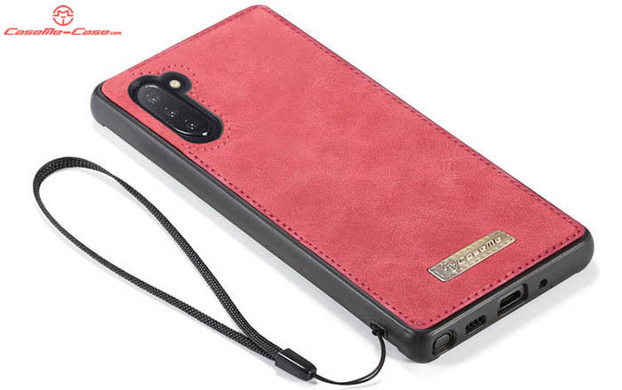 CaseMe Samsung Galaxy Note 10 Zipper Wallet Magnetic Detachable 2 in 1 Folio Flip Case