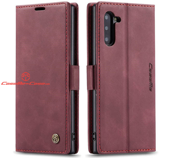 CaseMe Samsung Galaxy Note 10 Wallet Kickstand Magnetic Flip Leather Case