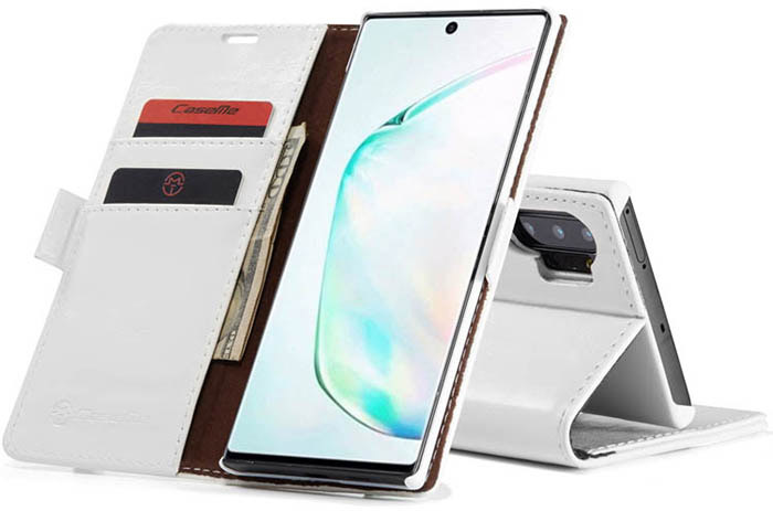 CaseMe Samsung Galaxy Note 10 Plus Wallet Magnetic Flip Stand Leather Case