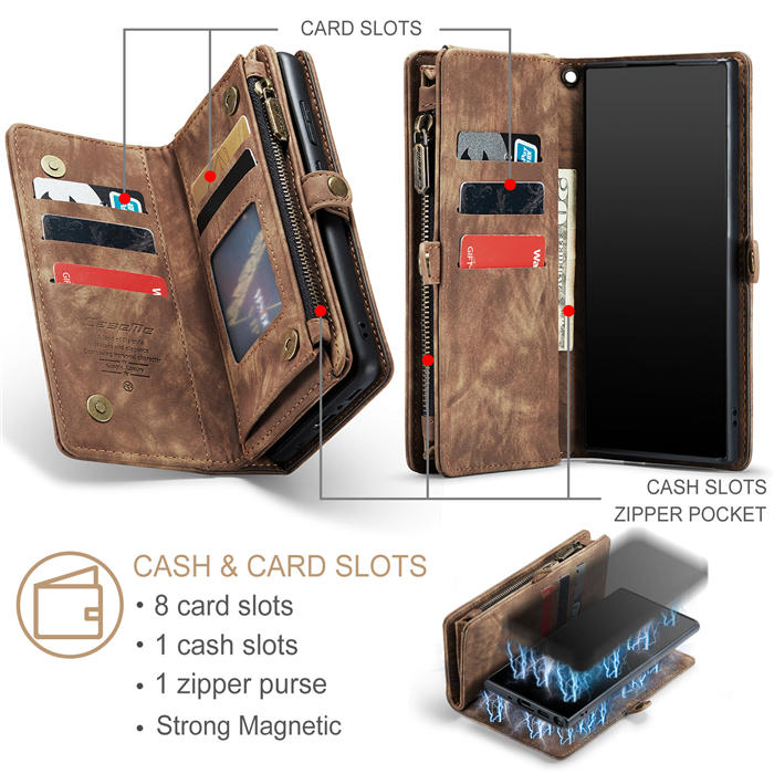 CaseMe Samsung Galaxy Note 10 Plus Wallet Case with Wrist Strap