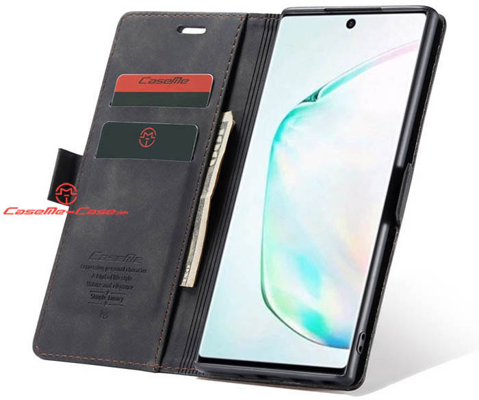 CaseMe Samsung Galaxy Note 10 Plus Wallet Kickstand Magnetic Flip Leather Case