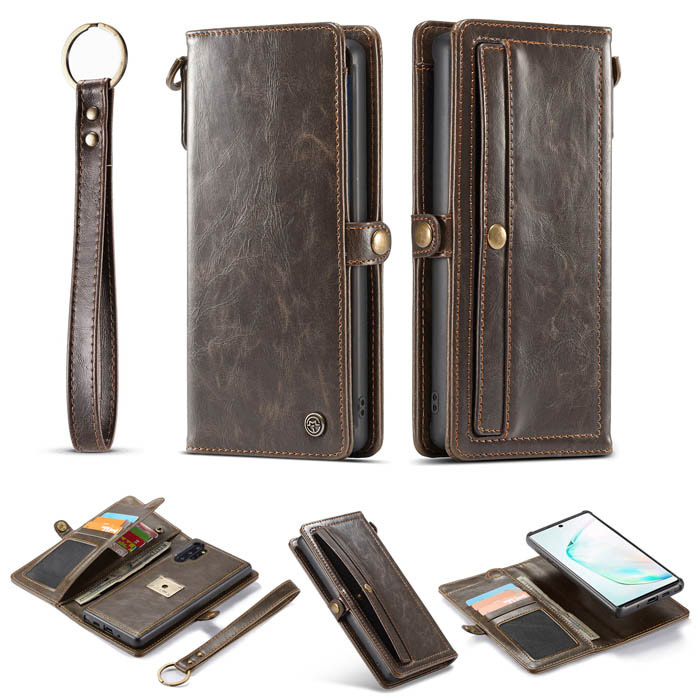 CaseMe Samsung Galaxy Note 10 Plus Wallet Magnetic Case Coffee
