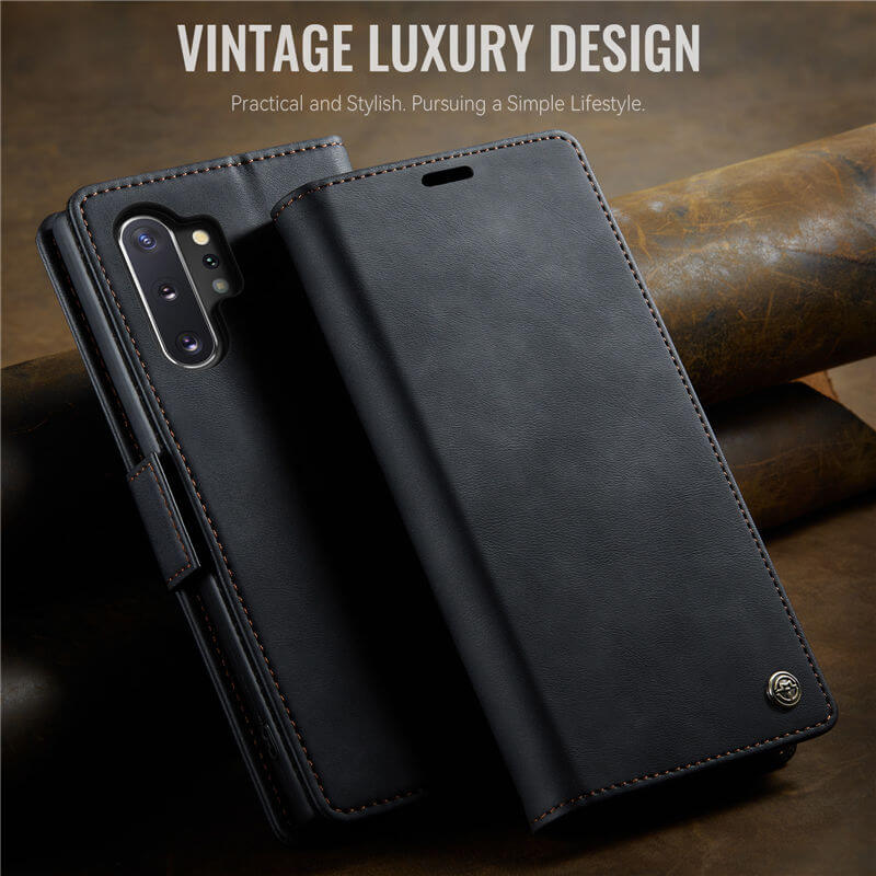 CaseMe Samsung Galaxy Note 10 Plus Magnetic Wallet Case with RFID Blocking