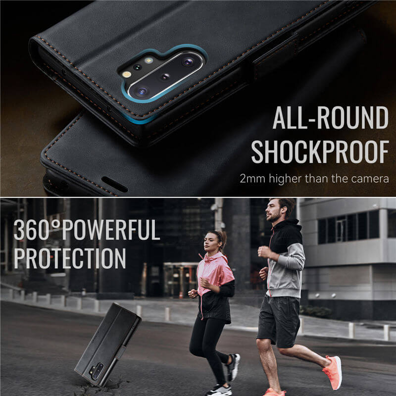 CaseMe Samsung Galaxy Note 10 Plus Magnetic Wallet Case with RFID Blocking