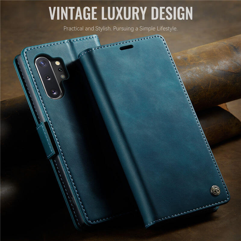 CaseMe Samsung Galaxy Note 10 Plus Magnetic Wallet Case with RFID Blocking