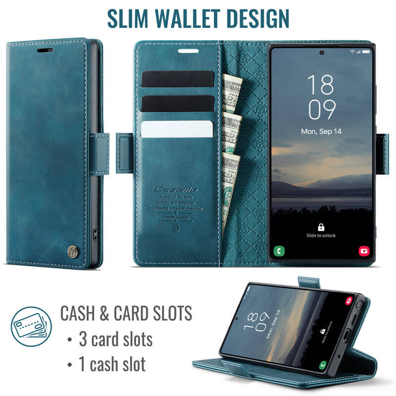 CaseMe Samsung Galaxy Note 10 Plus Magnetic Wallet Case with RFID Blocking
