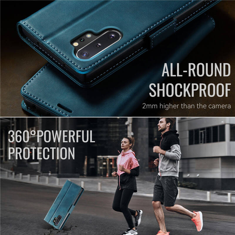 CaseMe Samsung Galaxy Note 10 Plus Magnetic Wallet Case with RFID Blocking
