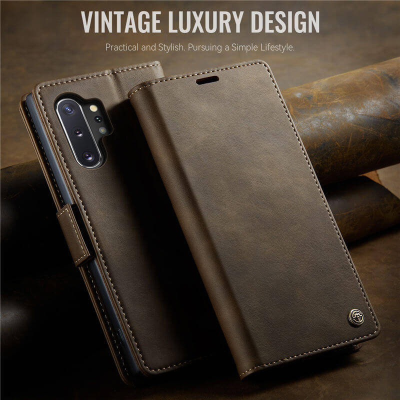 CaseMe Samsung Galaxy Note 10 Plus Magnetic Wallet Case with RFID Blocking