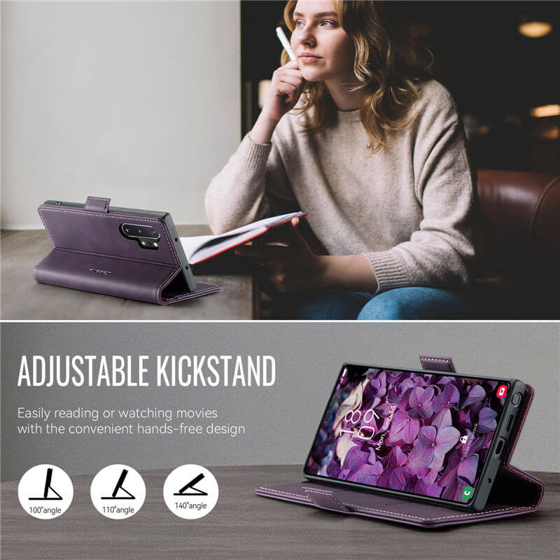 CaseMe Samsung Galaxy Note 10 Plus Magnetic Wallet Case with RFID Blocking