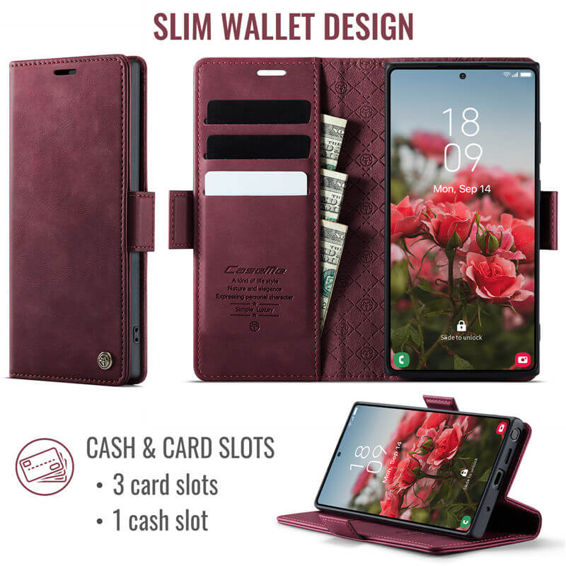 CaseMe Samsung Galaxy Note 10 Plus Magnetic Wallet Case with RFID Blocking