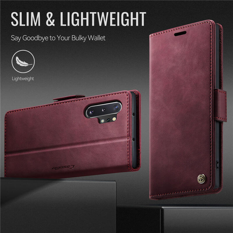 CaseMe Samsung Galaxy Note 10 Plus Magnetic Wallet Case with RFID Blocking