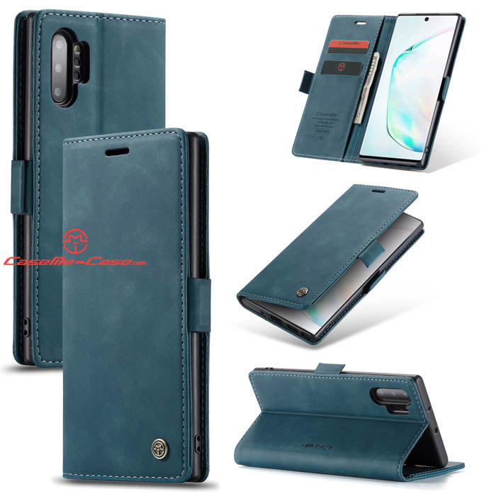 CaseMe Samsung Galaxy Note 10 Plus Wallet Magnetic Case Blue