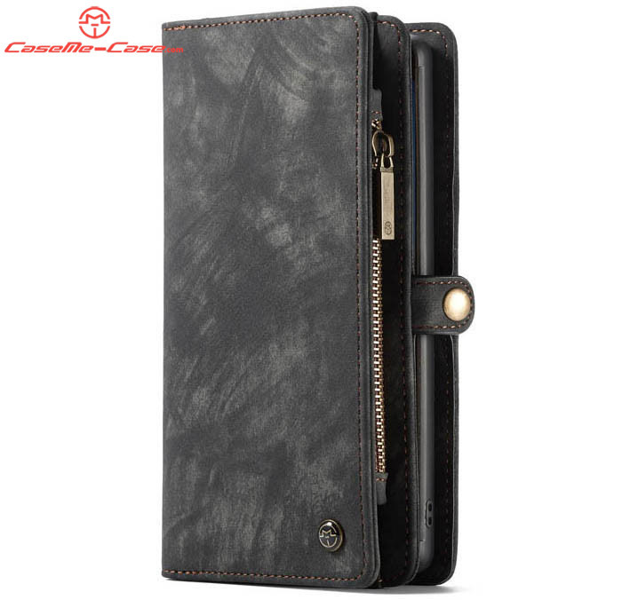 CaseMe Samsung Galaxy Note 10 Plus Zipper Wallet Magnetic Detachable 2 in 1 Folio Case