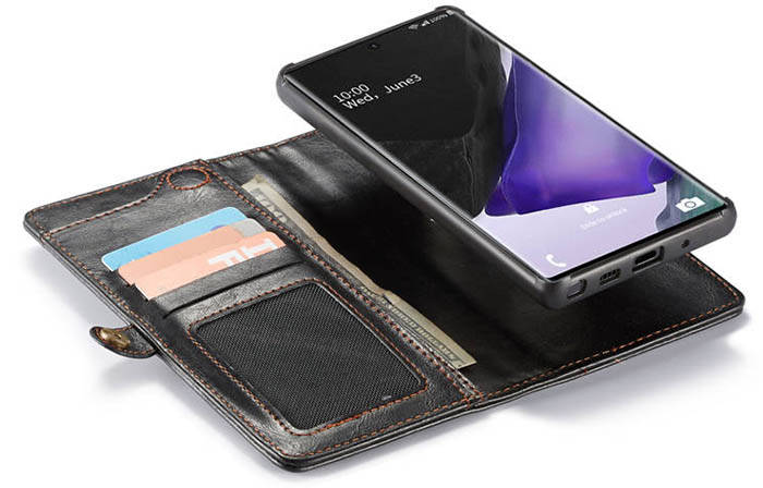 CaseMe Samsung Galaxy Note 20 Ultra Wallet Magnetic Detachable 2 in 1 Case With Wrist Strap