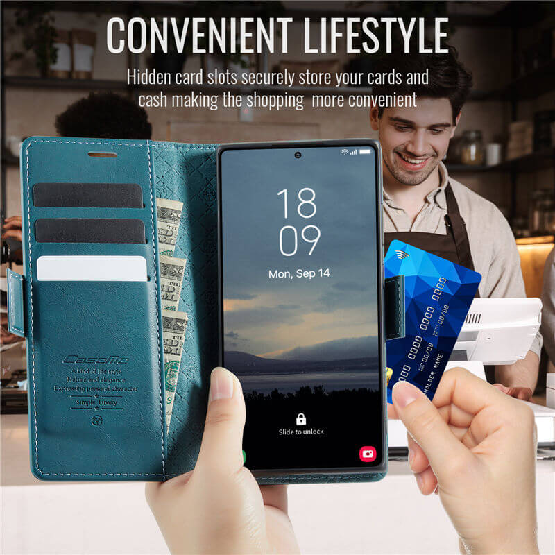 CaseMe Samsung Galaxy Note 20 Ultra Magnetic Wallet Case with RFID Blocking