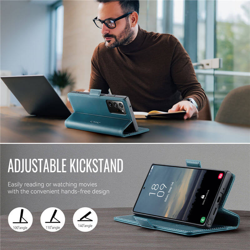 CaseMe Samsung Galaxy Note 20 Ultra Magnetic Wallet Case with RFID Blocking