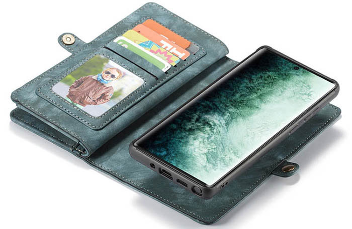 CaseMe Samsung Galaxy Note 20 Zipper Wallet Magnetic Detachable 2 in 1 Case