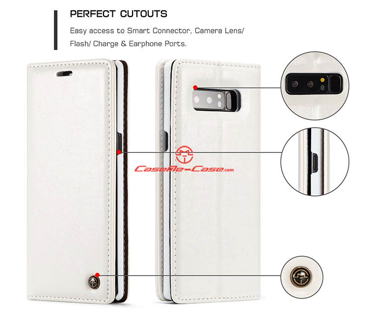 CaseMe Samsung Galaxy Note 8 Wallet Magnetic Stand Leather Case