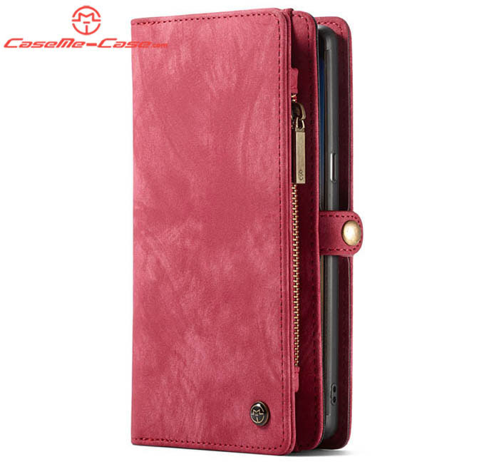 CaseMe Samsung Galaxy Note 9 Zipper Wallet Magnetic Detachable 2 in 1 Folio Case