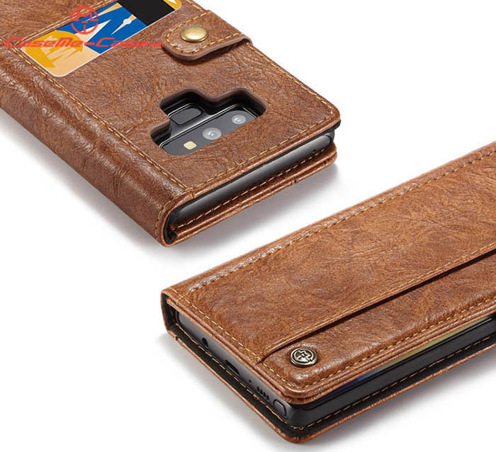 CaseMe Samsung Galaxy Note 9 Retro Card Slots Wallet Leather Case