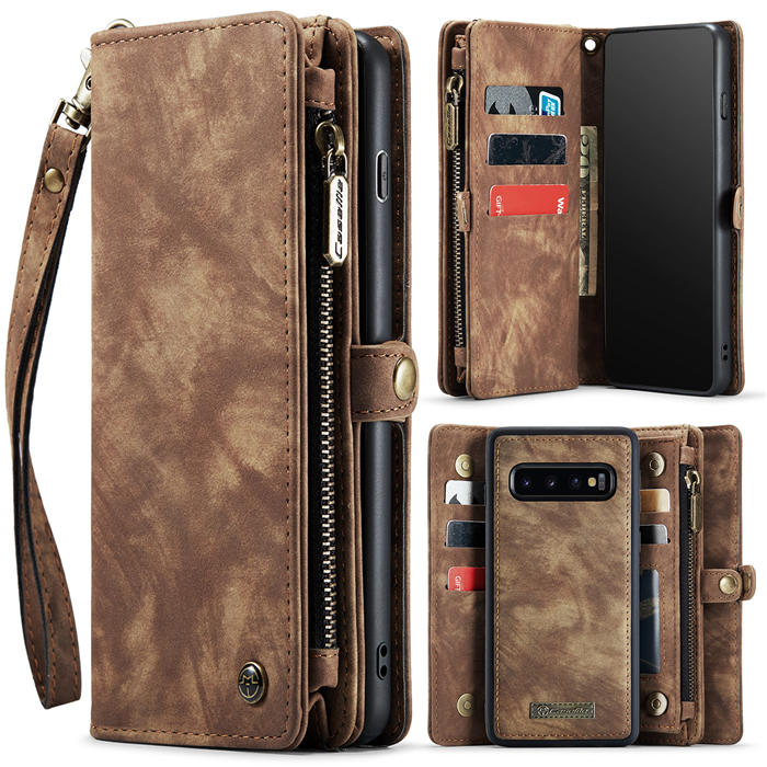 CaseMe Samsung Galaxy S10 Plus Wallet Case with Wrist Strap