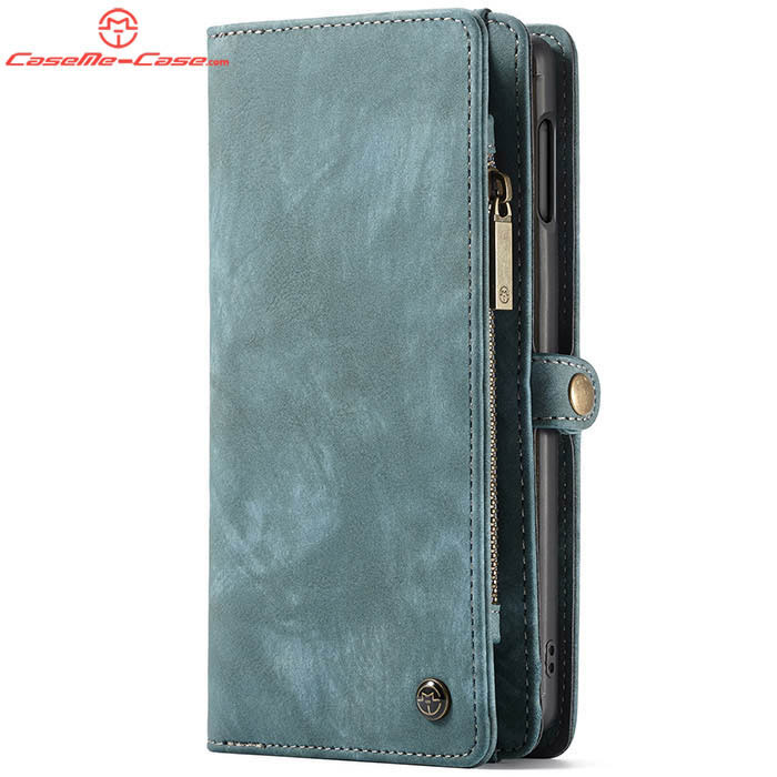 CaseMe Samsung Galaxy S10e Zipper Wallet Magnetic Detachable 2 in 1 Folio Case