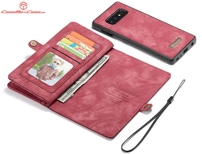 CaseMe Samsung Galaxy S10e Zipper Wallet Magnetic Detachable 2 in 1 Folio Case