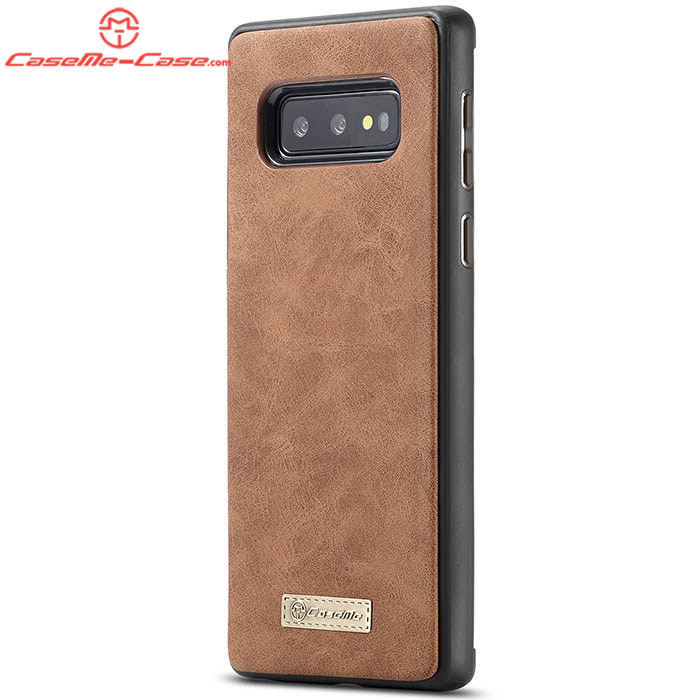 CaseMe Samsung Galaxy S10e Zipper Wallet Magnetic Detachable 2 in 1 Folio Flip Case