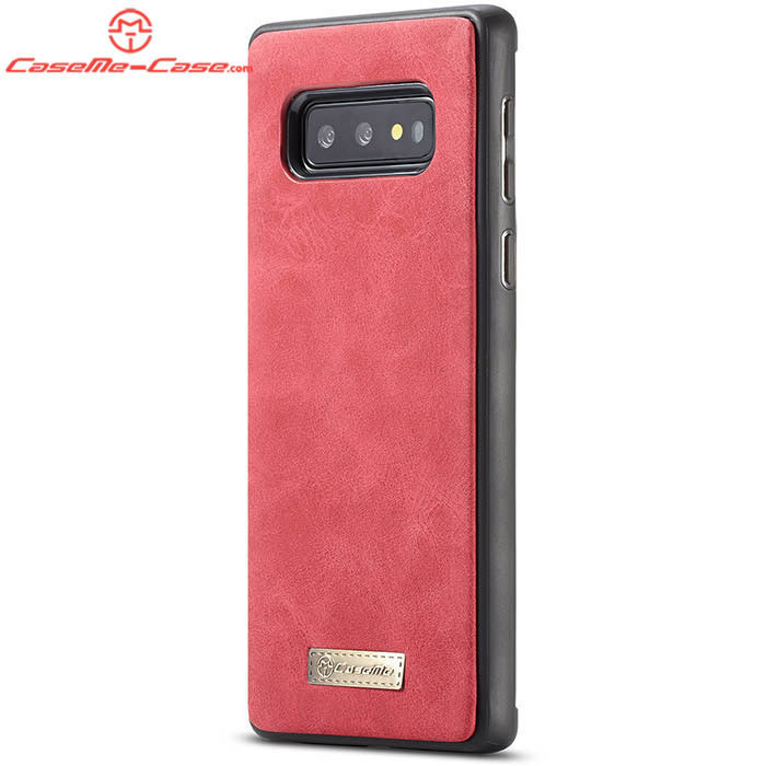 CaseMe Samsung Galaxy S10e Zipper Wallet Magnetic Detachable 2 in 1 Folio Flip Case