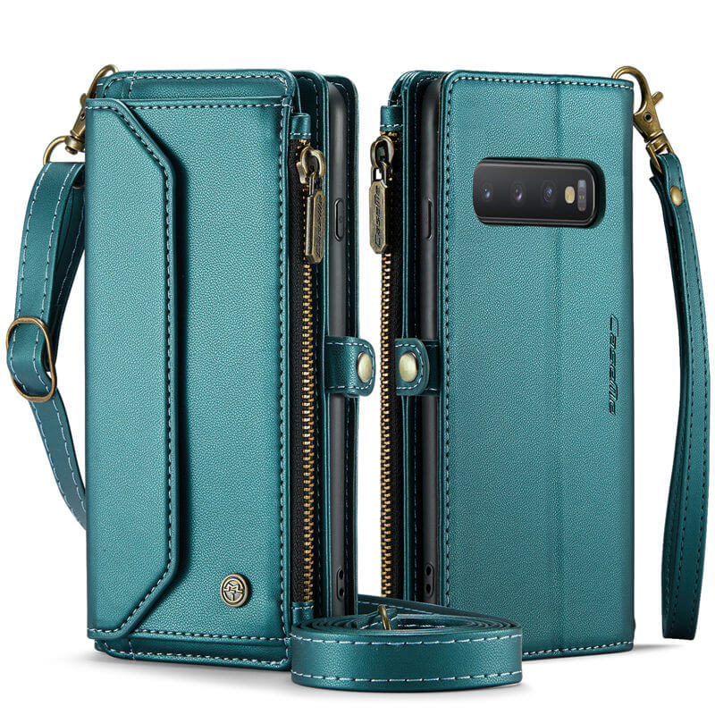 CaseMe Samsung Galaxy S10 Plus Wallet RFID Blocking Crossbody Phone Case
