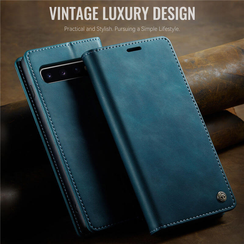CaseMe Samsung Galaxy S10 Plus Magnetic Wallet Case with RFID Blocking