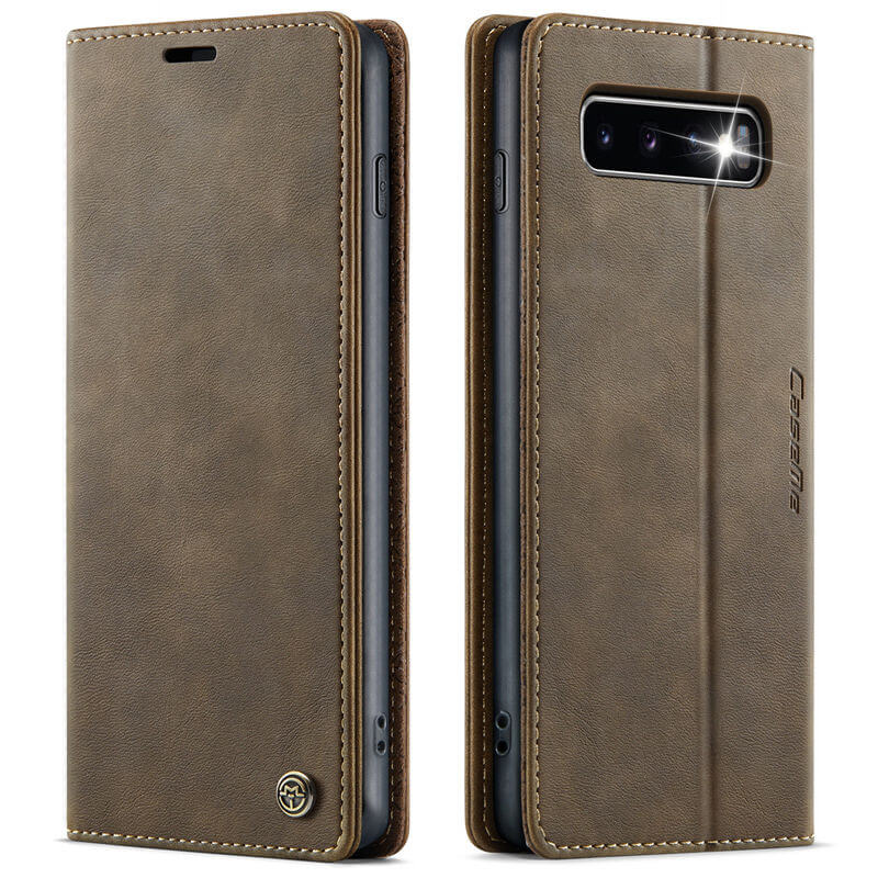 CaseMe Samsung Galaxy S10 Magnetic Wallet Case with RFID Blocking