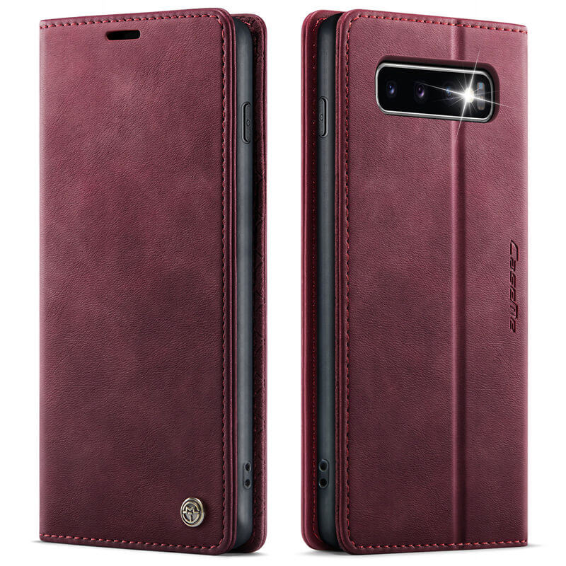 CaseMe Samsung Galaxy S10 Magnetic Wallet Case with RFID Blocking