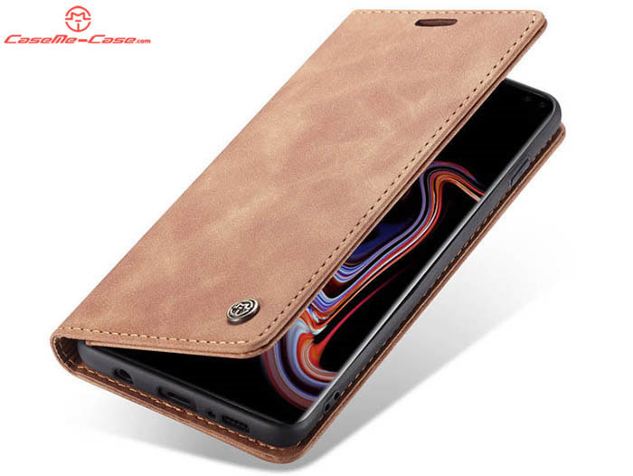 CaseMe Samsung Galaxy S10 Plus Retro Wallet Kickstand Magnetic Flip Leather Case