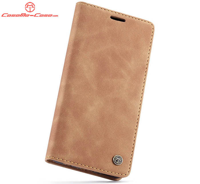 CaseMe Samsung Galaxy S10 Plus Retro Wallet Kickstand Magnetic Flip Leather Case