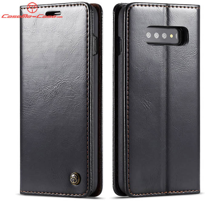 CaseMe Samsung Galaxy S10 Plus Wallet Magnetic Flip Stand Leather Case