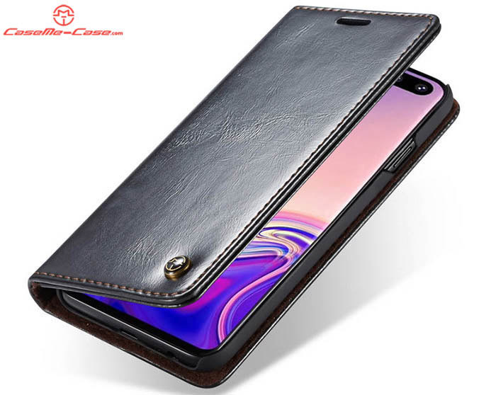 CaseMe Samsung Galaxy S10 Wallet Magnetic Flip Stand Leather Case