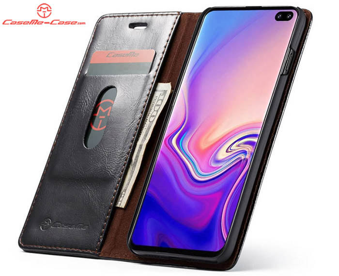 CaseMe Samsung Galaxy S10 Wallet Magnetic Flip Stand Leather Case