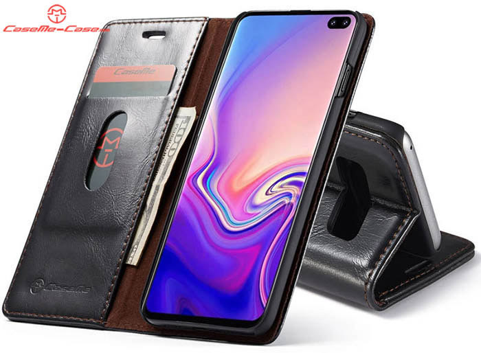 CaseMe Samsung Galaxy S10 Wallet Magnetic Flip Stand Leather Case