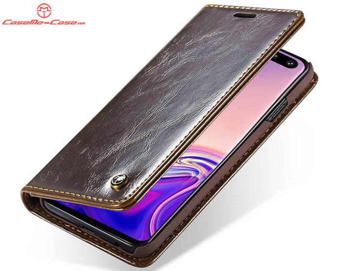 CaseMe Samsung Galaxy S10 Wallet Magnetic Flip Stand Leather Case