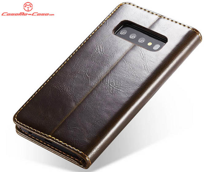 CaseMe Samsung Galaxy S10 Plus Wallet Magnetic Flip Stand Leather Case